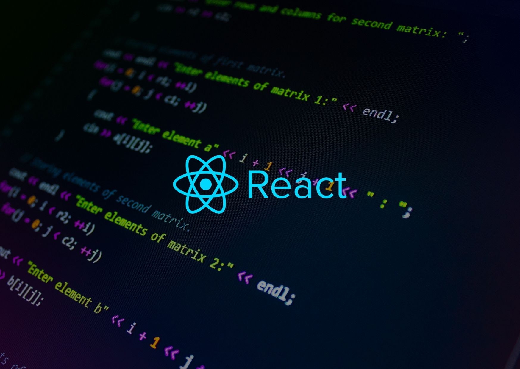 React n. Frontend developer Wallpaper 710x560.